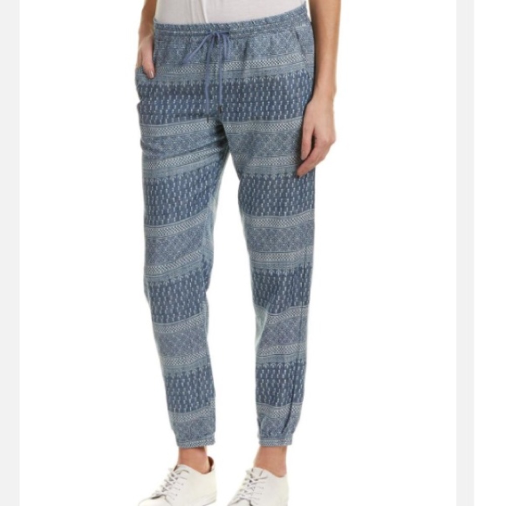 Level 99 “Jackie” linen blend joggers